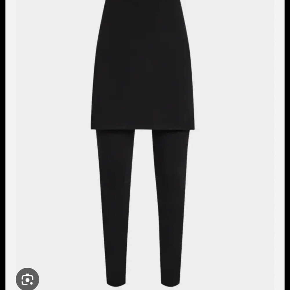 Eileen Fisher NWT  Black Stretch Jersey 2 in 1 Skirt Leggings | Size XS